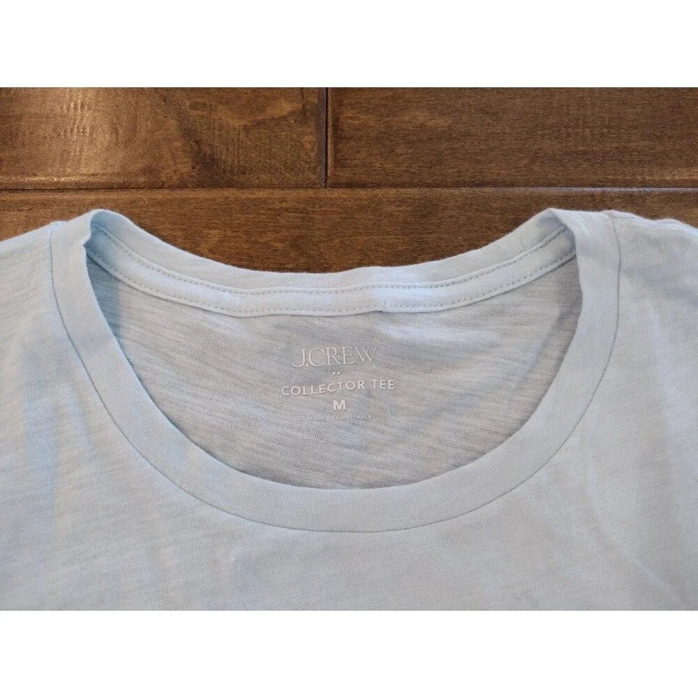 J.CREW Women's Collector light blue short-sleeve Boulevard Coffee Shop t-shirt M